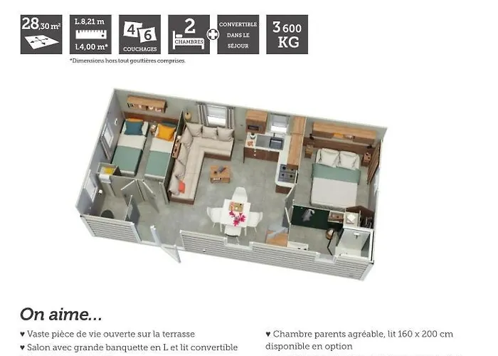 Kokua Presente Mobil Residentiel Toutes Options 4 Etoiles * Canet-en-Roussillon